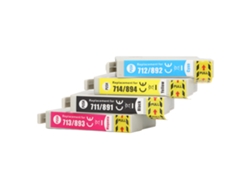 4 Cartuchos De Tinta Negro Cian Magenta Amarillo Alto Rendimiento Para Stylus D78 D92 D120 Dx4000 Dx4050