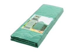 Lona Invernadero 3x2x2m Impermeable Jardín Uv Sin Marco Cubierta Verde