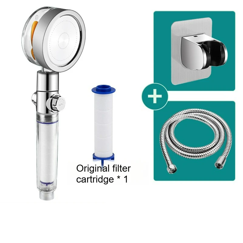 Cabezal De Ducha De Alta Presión, Filtro De Hélice De Doble Turbina