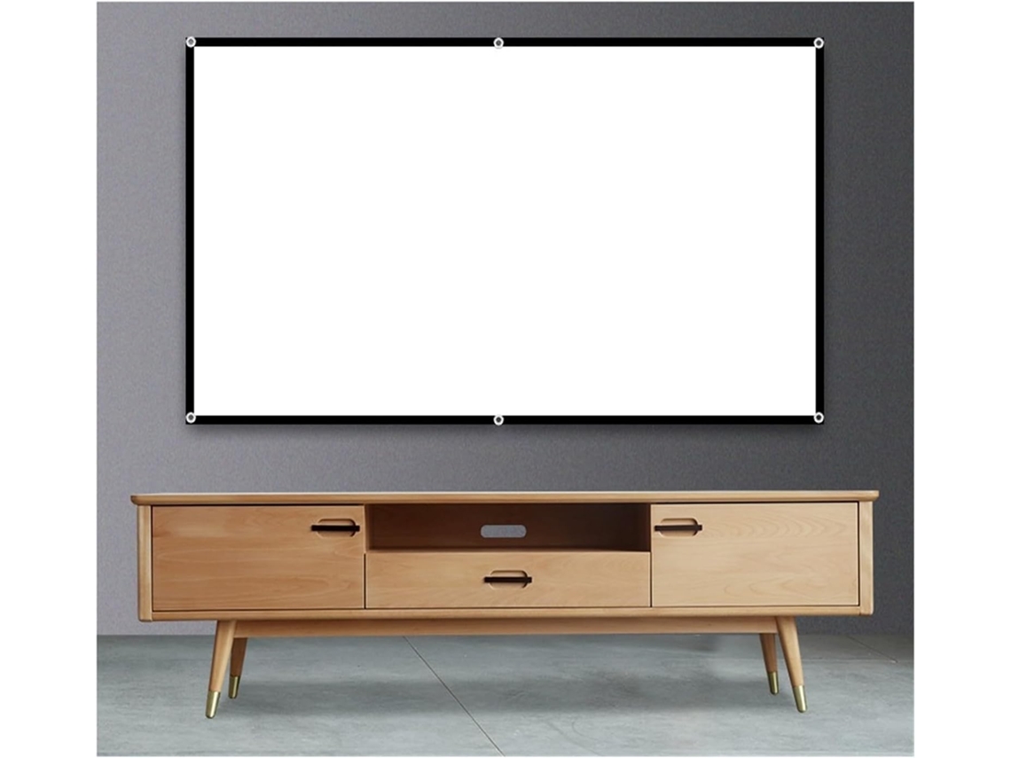 Pantalla de proyección de 100 pulgadas con formato 16:9 para uso doméstico y exterior.