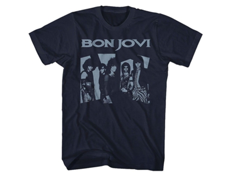 Camiseta ROCKINSTONE Bon Jovi Bluejovi (XXL)