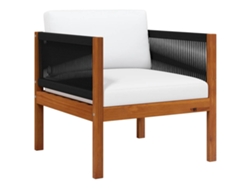 Maison Exclusive - Silla De Jardín Con Cojín Madera Maciza De Acacia