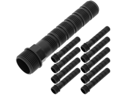 PRIMEMATIK.COM Pack de 10 Unidades Bobina Hendidura Rosca Hembra 1/2 3/4 Pulgada Color Negro
