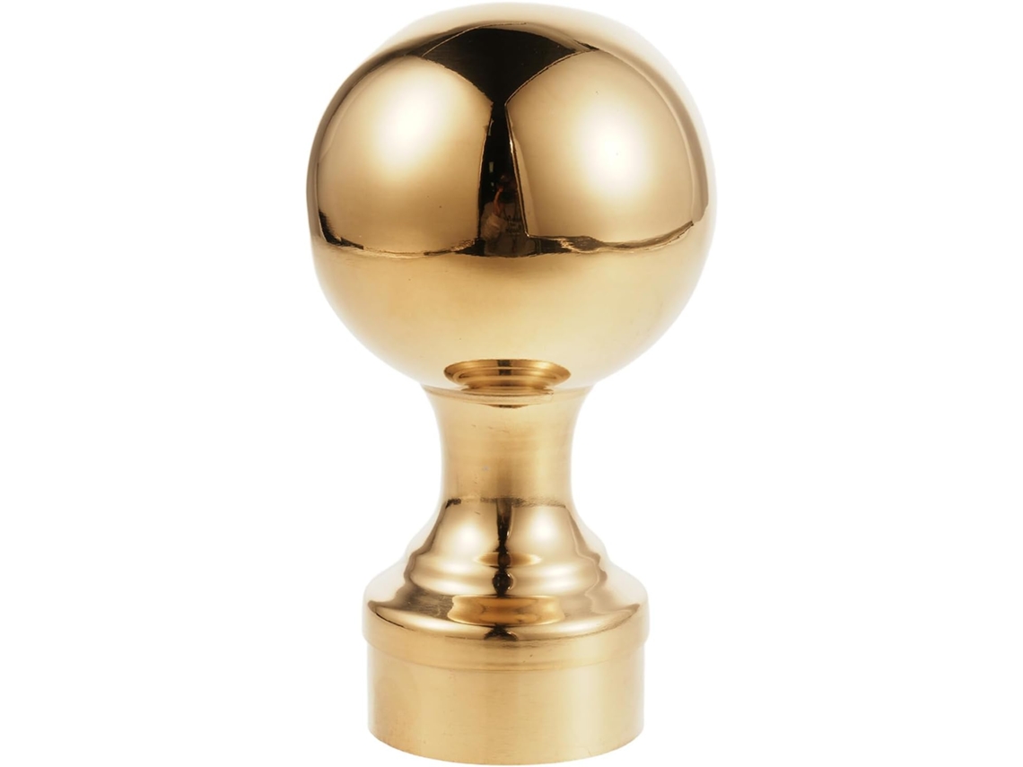 Bola De Metal Dorado Duradera Para Decoración De Asta De Bandera Exterior 63