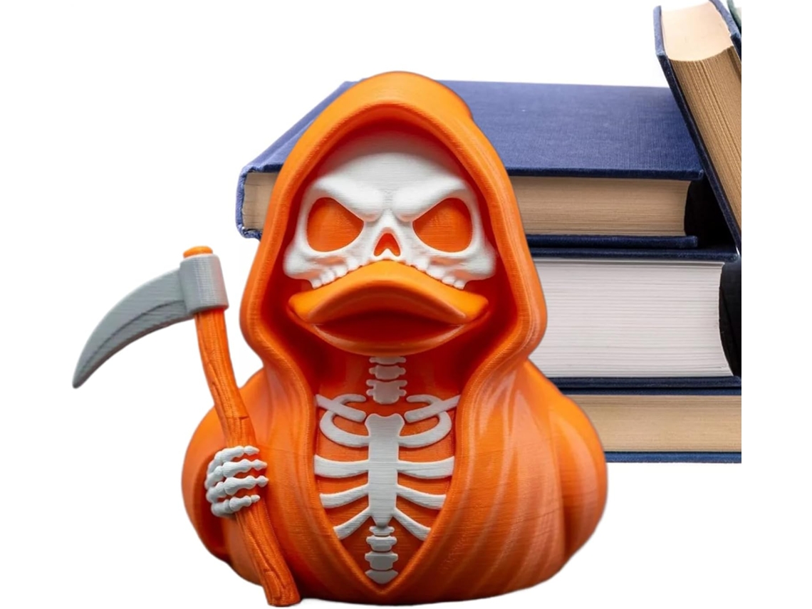 Patos Esqueleto - Halloween Gótico - Figura De Patos Con Guadaña