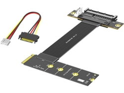 Para Tarjeta De Equipo De Minería, Red, Ssd Nvme, Cable De Extensión De Ángulo De 90 Grados Pci-e 4.0 X4, Pcie.