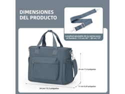 Bolsa térmica reutilizable unisex para el almuerzo con correa para el hombro MDUG (azul)