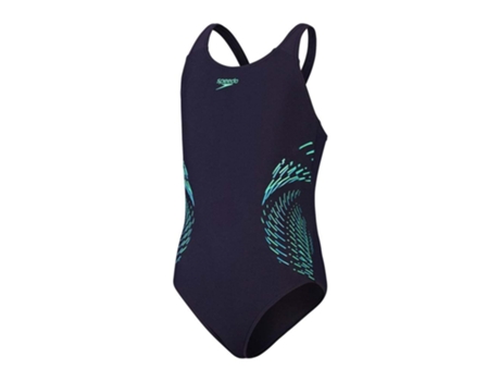 Traje de Niña SPEEDO Baño Pieza Eco Plastisol Placem Azul (7/8 años)