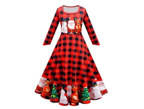 Disfraces de navidad cosplay vestido infantil 140