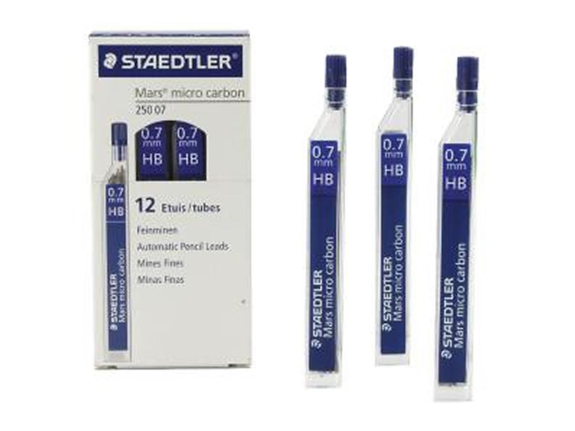 Minas Staedtler Mars Micro Grafite 0.7mm Hb Tubo com 12 Minas2
