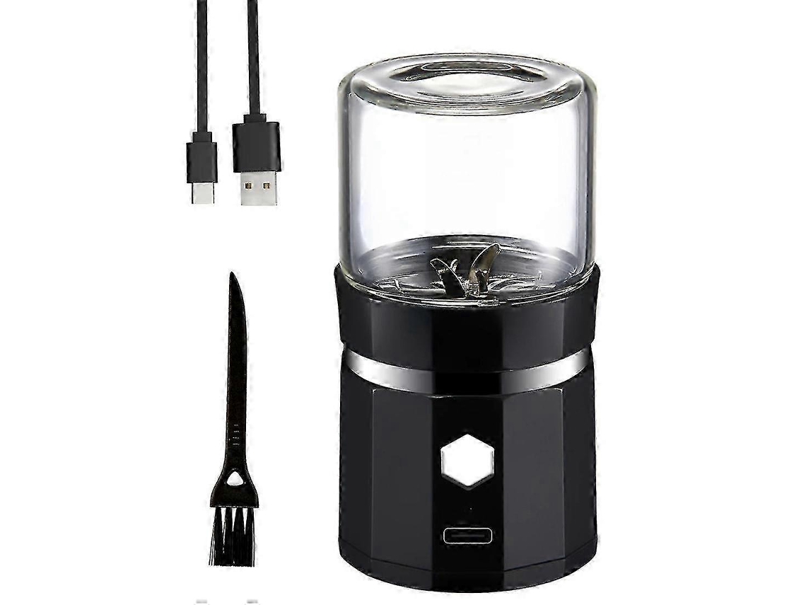 Molinillo de hierbas eléctrico portátil Rosewell Mini, recargable por USB, con cepillo.