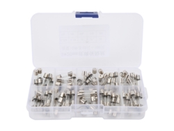 Kit De 100 Fusibles De Vidrio De Acción Rápida De 5x20 Mm Para Protección De Circuitos Con 10 Valores.