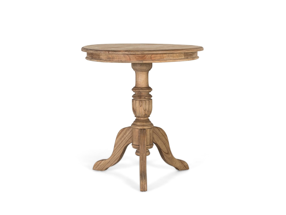 Mesa Auxiliar Solstice De Madera De Mindi 77 Cm X 70 Cm X 70 Cm