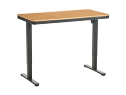 Mesa de partículas marrones Penly 120x60x117 Beliani