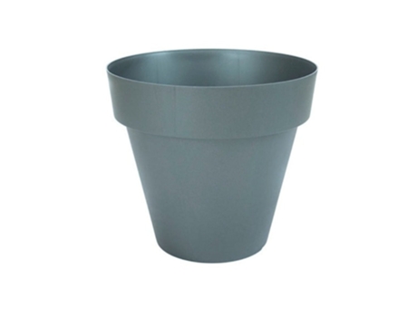 PLASTIKEN TES - Maceta Redonda Clásica Diámetro 26 cm Capacidad 75L Antracita