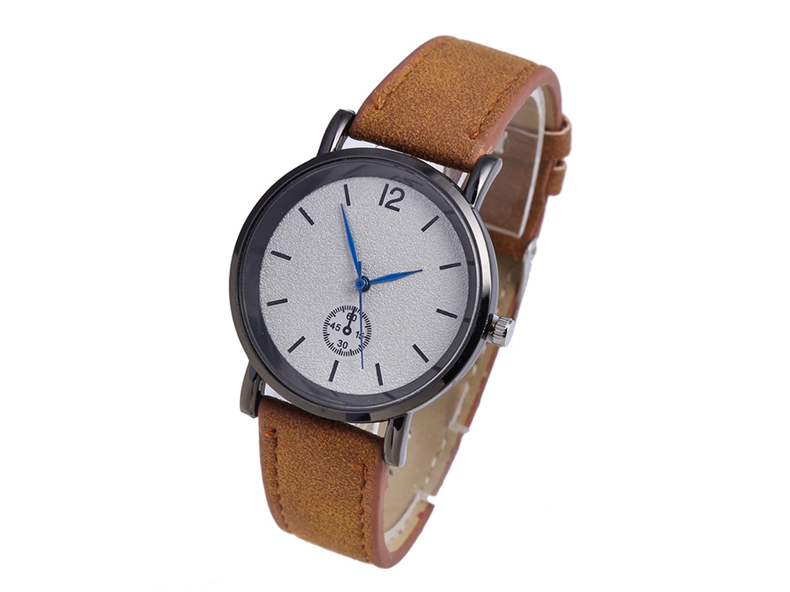 Reloj De Pulsera Casual De Moda Para Mujer Con Diamantes De Imitación Y Movimiento De Cuarzo De Piel Sintética (blanco)