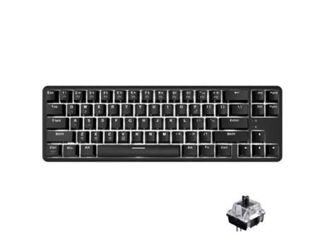 Teclado de computadora ergonómico con cable/compatible con Bluetooth 68 teclas interruptor azul/negro/marrón/rojo Teclado mecánico para PC para tab...