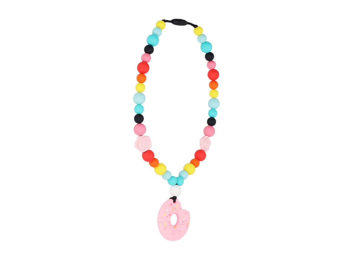 Collar De Dentición De Silicona Suave, Seguro Para Bebés Y Niños, Libre De Bpa.