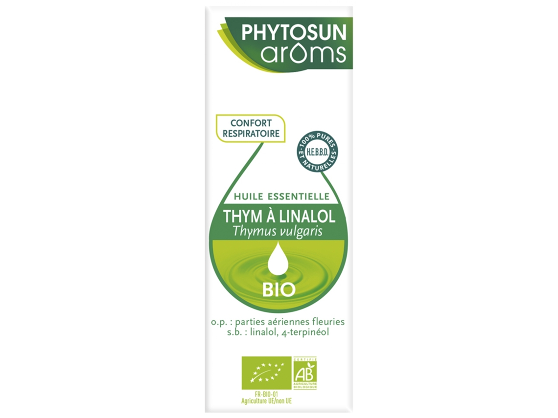 Aceite Esencial Tomillo a Linalol Thymus Vulgaris Bio 5 Ml PHYTOSUN ARÔMS