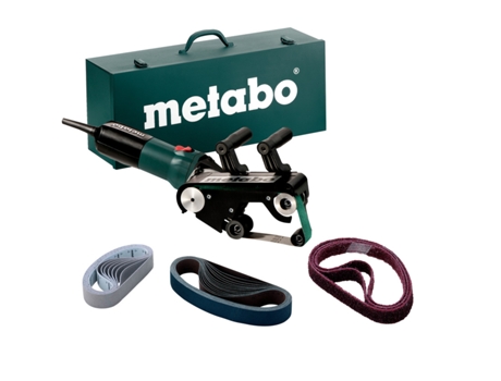 METABO RBE 9-60 Set Lijadoras de cinta para tubos/Caja de transporte de chapa de acero