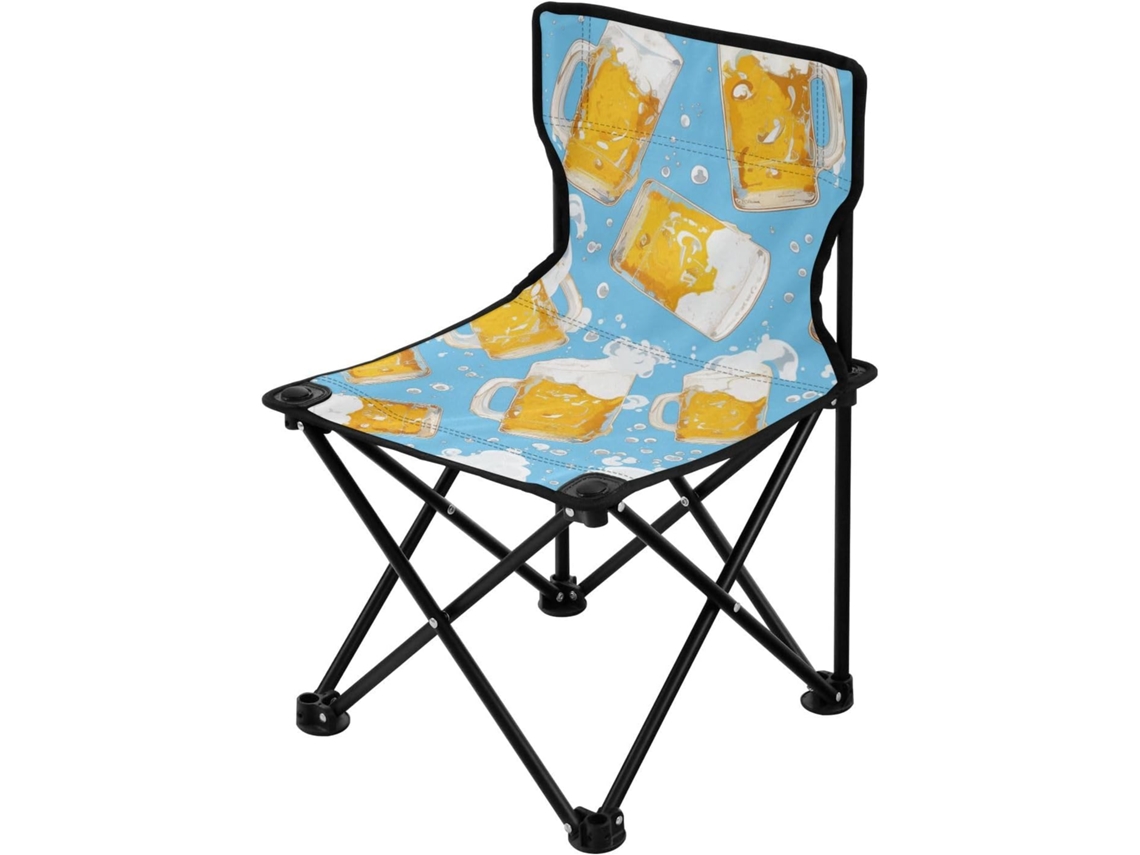 Silla De Camping Portátil Ultraligera Hierro Nailon Transpirable Resistente