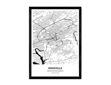 Poster NACNIC Mapa de Knoxville USA (A3)