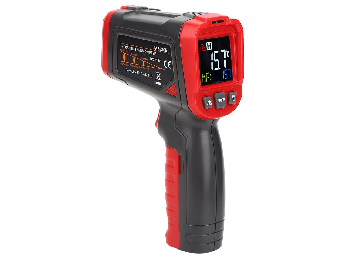 Termómetro Infrarrojo Industrial Portátil Sin Contacto Ua6830b, Medidor De Temperatura De -50 ℃ A 550 ℃.