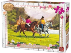 Puzzles KING A Gallop in the Meadow 100 pcs (100 piezas)