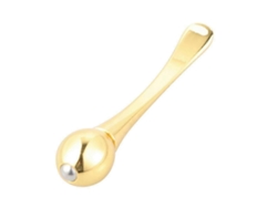 Bastones de masaje metálicos para ojos y rostro, con crema dorada para ojos. Herramienta de masaje para el cuidado de la piel.