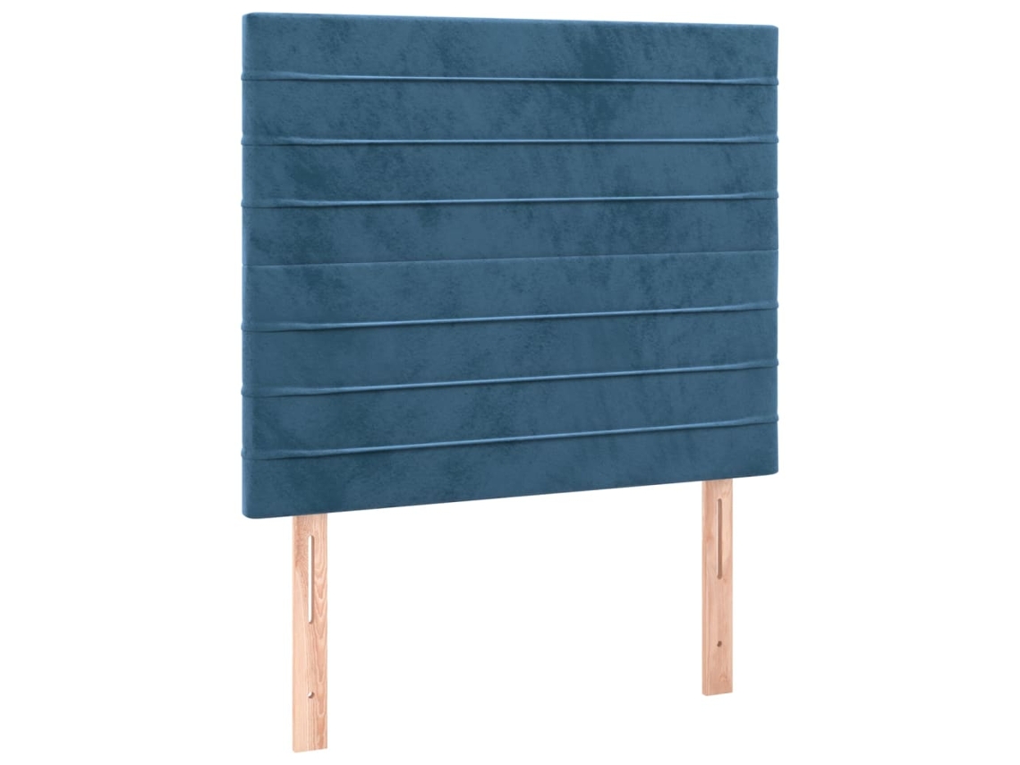 Maison Exclusive - Cabecero De Cama Azul Oscuro 90x5x118/128 Cm Terciopelo