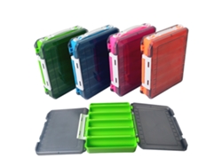 Caja De Aparejos De Pesca Dúplex, Organizador Para Accesorios, Señuelos Y Anzuelos, Con Compartimentos Y Asa.