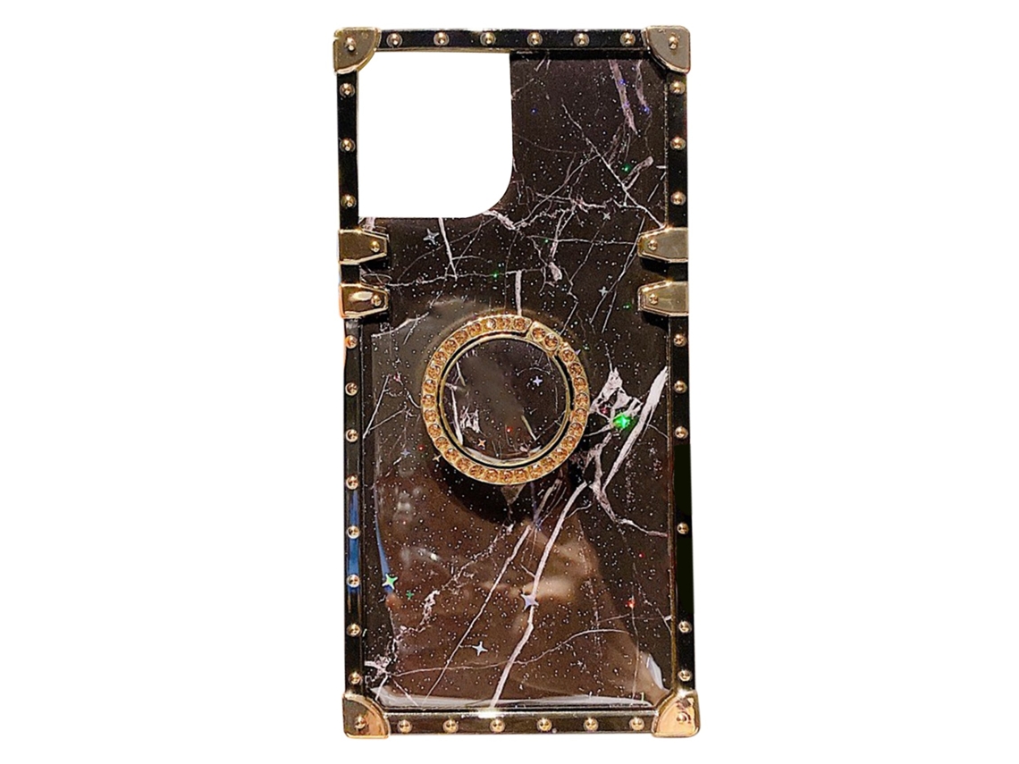 Cubierta Para Iphone 12 Con Patrón De Mármol Cuadrado, Cobertura Completa Y Antichoque