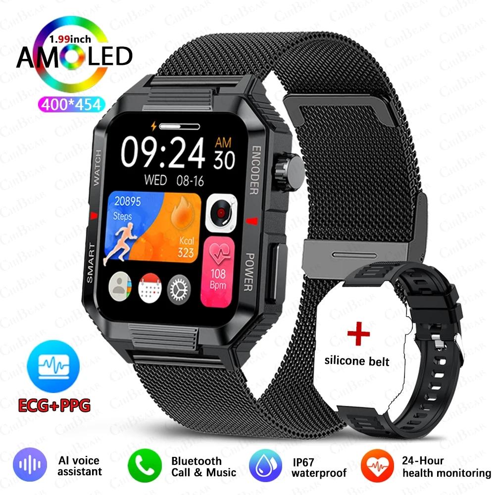 Reloj inteligente con NFC, GPS, Bluetooth y más de 120 funciones deportivas y de fitness. MDUG