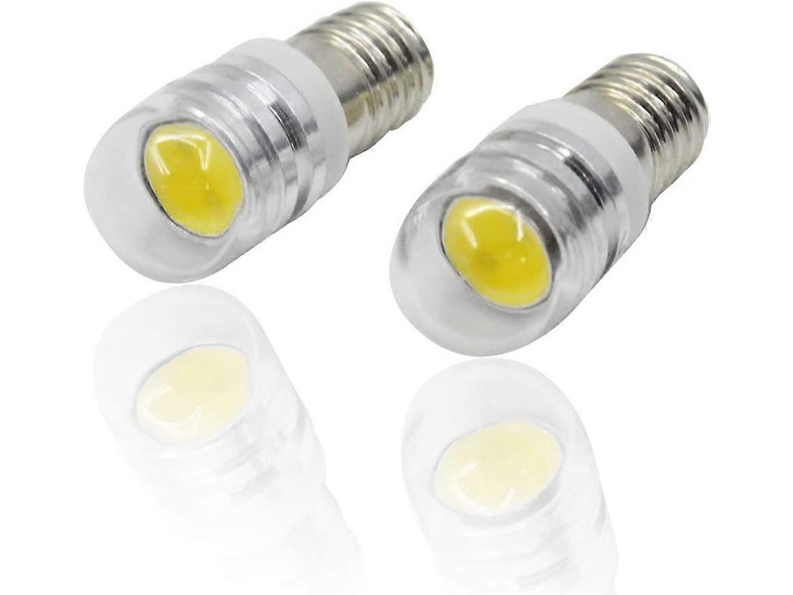 Omni 4 bombillas LED COB, base E10, 12 V, 1,5 W, blanco cálido 3000 K, 150 lm, repuesto para faros delanteros/linternas