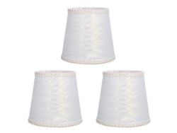 3 Pantallas Textiles Cilíndricas Para Lámparas De Mesa, Candelabros, Lámparas De Pared Y Lámparas De Pie, Casquillo E14