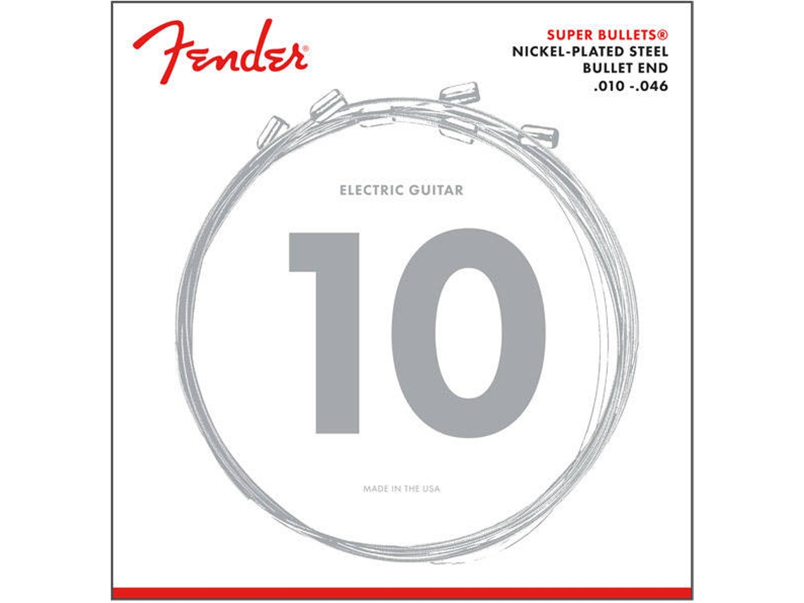Cuerdas de Guitarra Eléctrica FENDER 3250R Bullets (Calibre: .010/0.46)