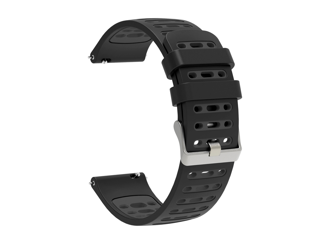 Compatible con pulseras de silicona. Negro Gris 20 mm Yunzii
