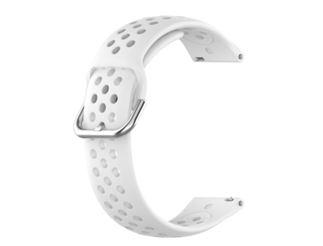 Correa de Silicona Agujeros de aire de 22mm de ancho para Huawei Watch 3/3 Pro/Samsung Amazfit Watch - blanco