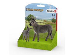 Burro y bebé en la caja Schleich