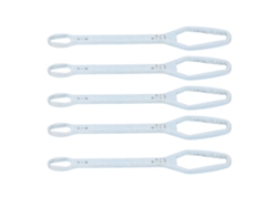 Chave De Ajuste Auto-aperta Bica Dupla 5 Peças 3-17mm Com Revestimento De Zinco Prata