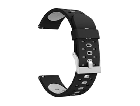 Correa de Silicona 20mm dos colores para Samsung Galaxy Watch Active SM-R500NZKAXAC - negro/gris