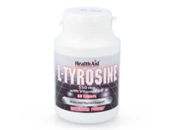 Complemento Alimentar HEALTH AID L-Tirosina (60 comprimidos)