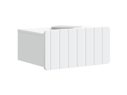 Maison Exclusive - Mesita De Noche De Pared Con Cajón 2 Pcs 49 X 34,5 X 24 Cm