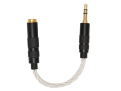 Adaptador De Cable Estéreo Balanceado Hembra De 4,4 Mm A Macho De 3,5 Mm Con Conectores Chapados En Oro Y Plata, Portátil.