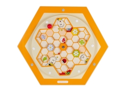 Juego de pared Beleduch con colmena de polen, elemento de juego de madera, educativo