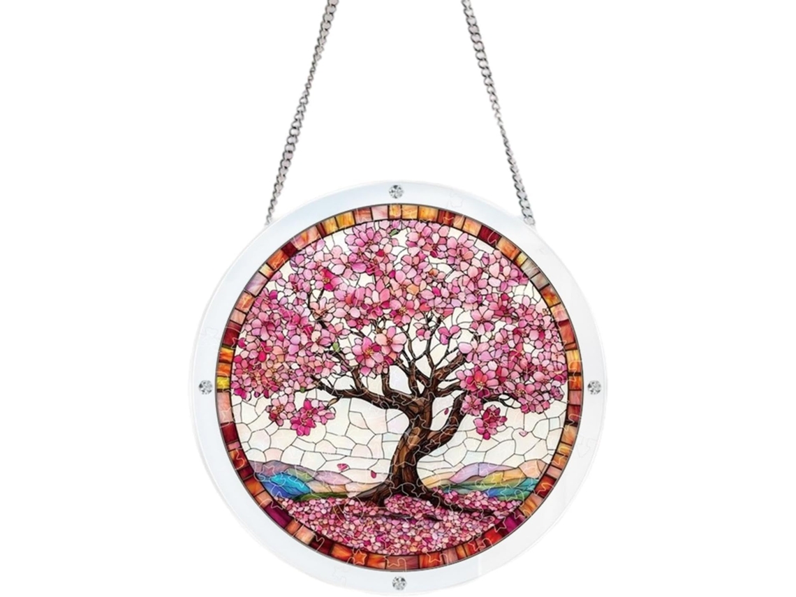 Atrapasueños Acrílico, 18,8 Cm, Diseño De Árbol, Para Colgar En La Ventana Atrapasueños Acrílico Tipo Puzle Para