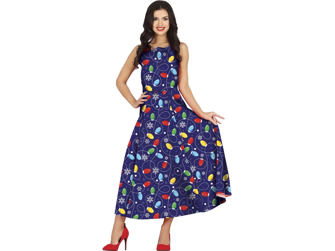 Disfraz de Mujer GUIRMA Natal Longo Azul (L = 42/44)