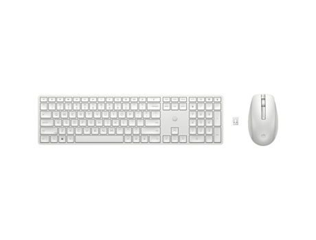 Teclado y Ratón HP 650 (Blanco - RF - Azerty Francés)