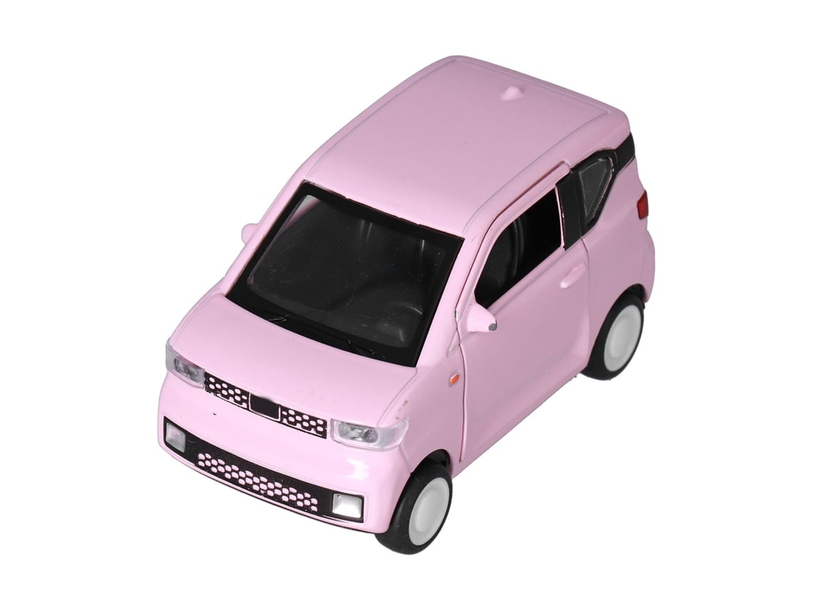 Coche de aleación a escala 1:32 con sonido y luz, modelo Macaron de simulación para niños de 6 años en adelante (rosa).
