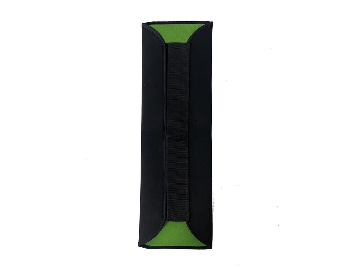 Funda para batería de bicicleta, resistente al polvo y a los arañazos, apta para cuadros de 30 a 38 cm. Mdug (negro y verde)